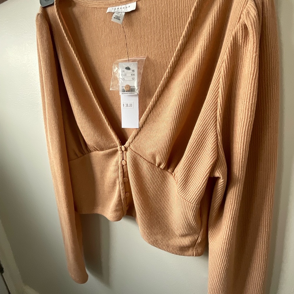 TopShop Button Blouse - Picture 3 of 4